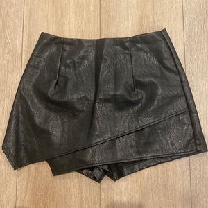 Leather Skort